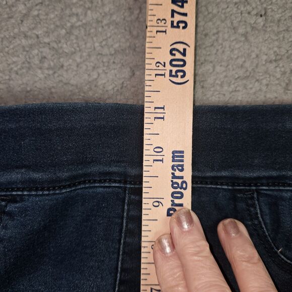 Nine West Womens Pull On Jeans 10 Dark Wash Skinny Stretch Comfort Legging Denim - Picture 10 of 11